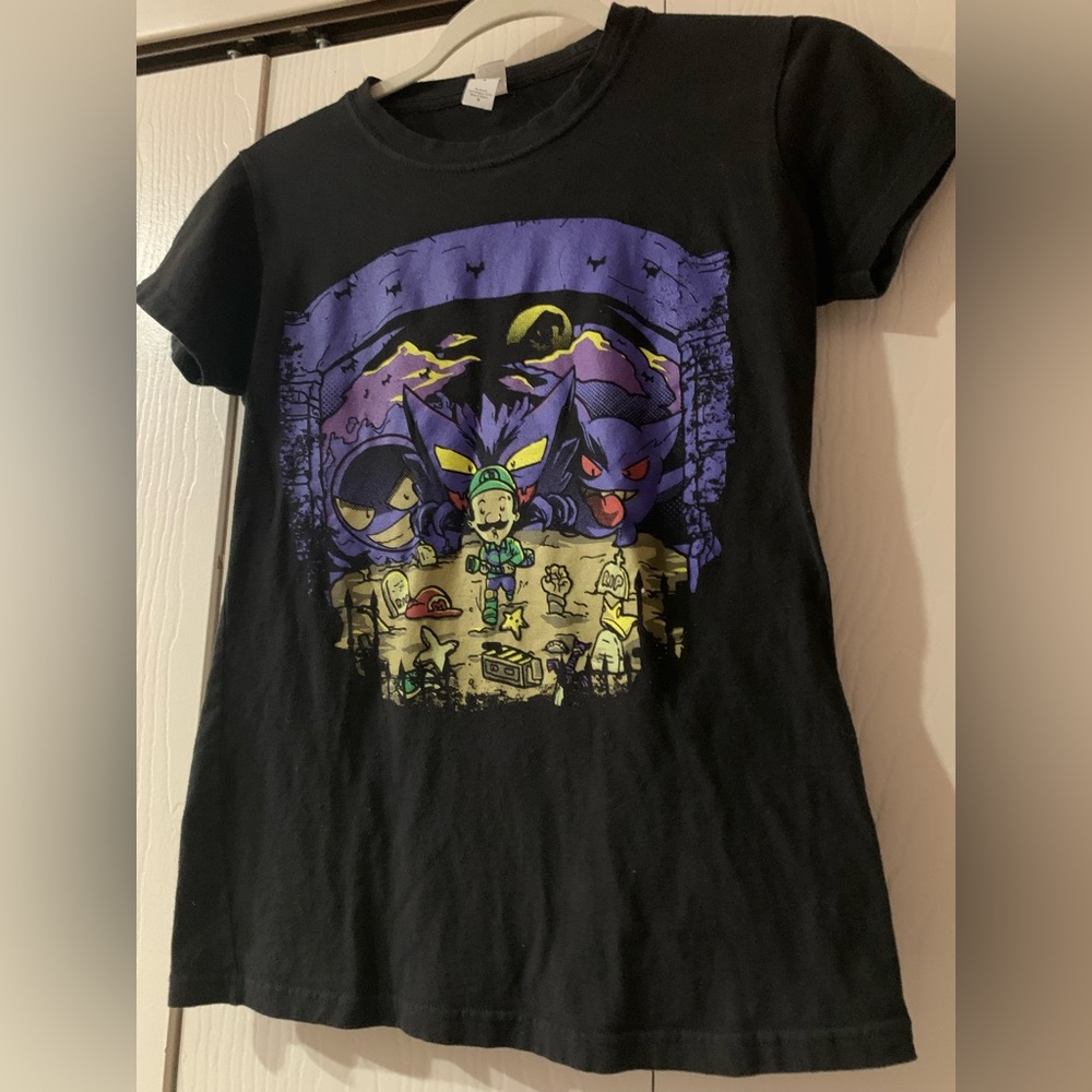Youth Black Graphic T-Shirt